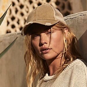 Free People distressed hat. Bought and never wore.